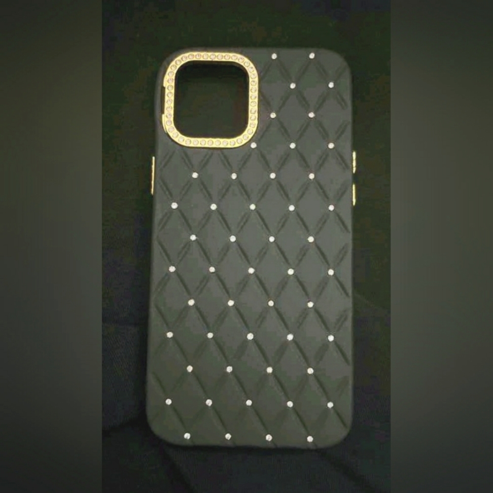 Diamond Pattern Rhinestone Case - Picture 3 of 3